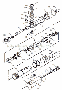 Page A Diagram and Parts List for CP7830H 8941078304 Chicago Pneumatic Ratchet